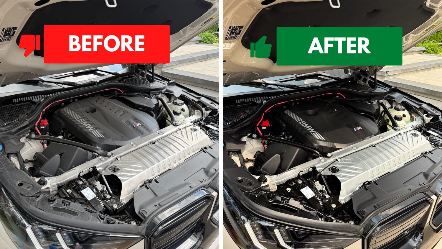 Professional engine bay cleaning