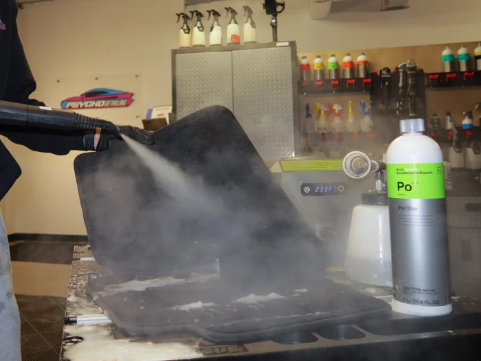 Smoke and odor removal interior cleaning by Psycho Detailing in Montreal